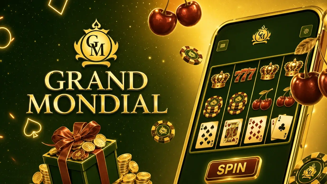 Featured pokies in the Grand Mondial lobby