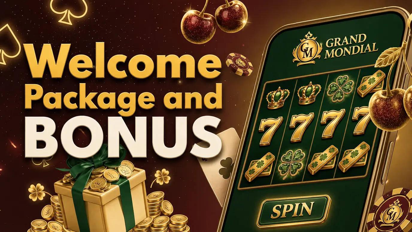 Grand Mondial welcome offer and jackpot chances